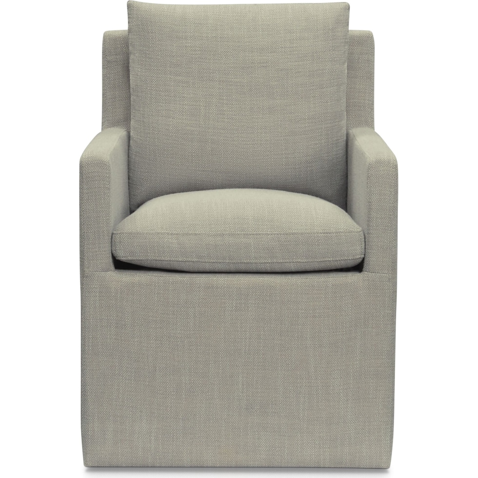 plush dining gray dining chair   