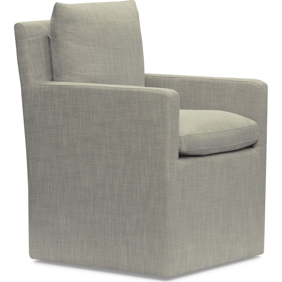 plush dining gray dining chair   