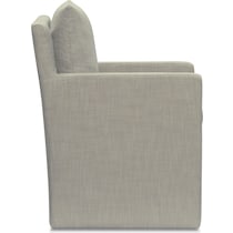 plush dining gray dining chair   