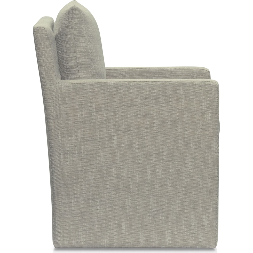 plush dining gray dining chair   