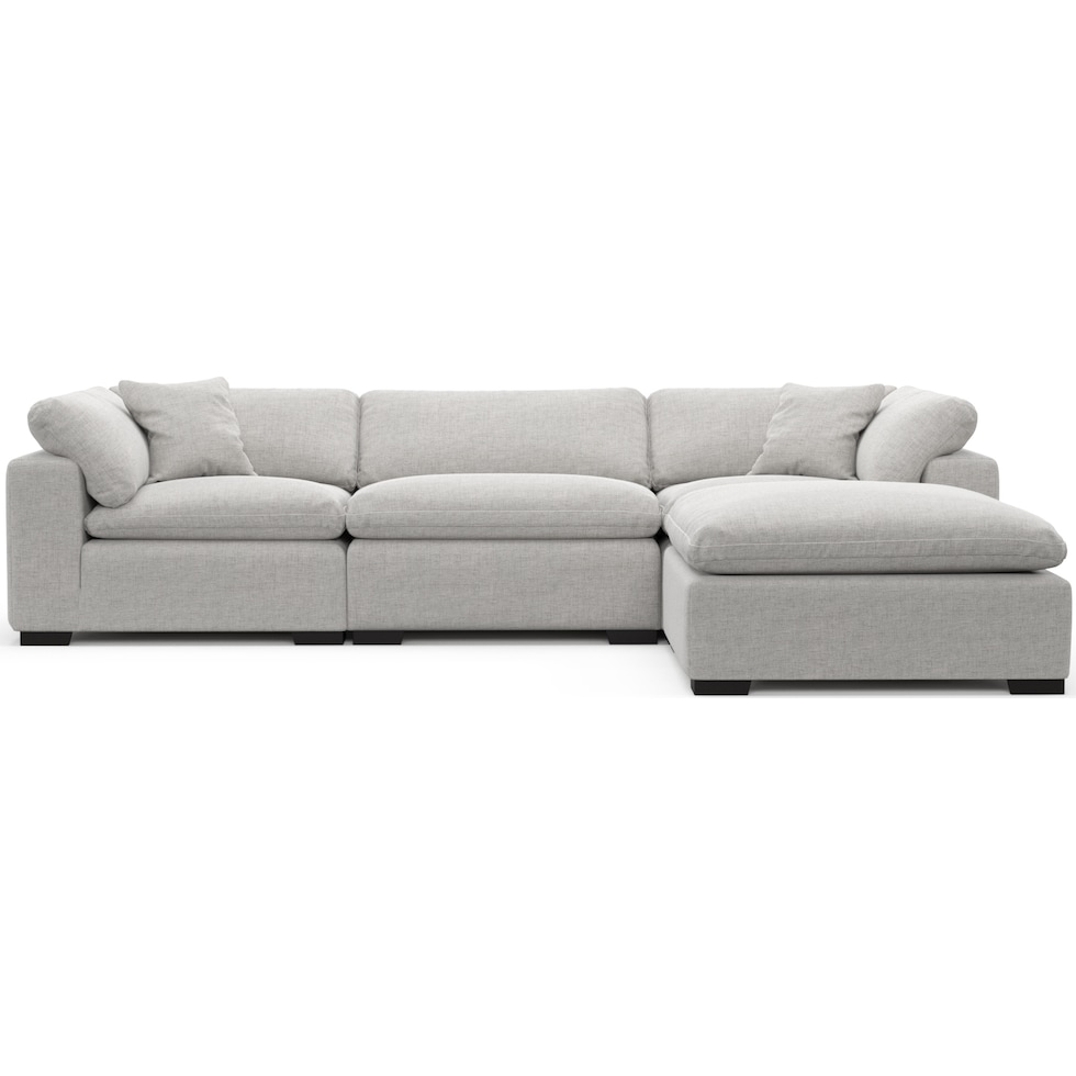 plush adario fog sectional   