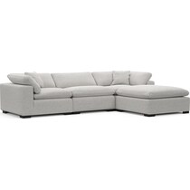 plush adario fog sofa   