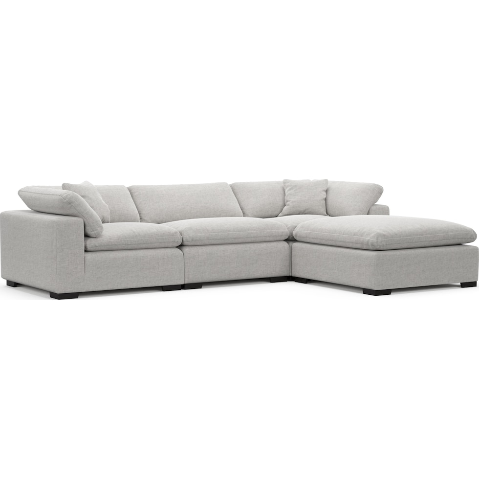 plush adario fog sofa   