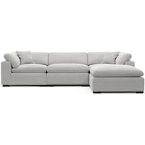 plush adario fog sofa   