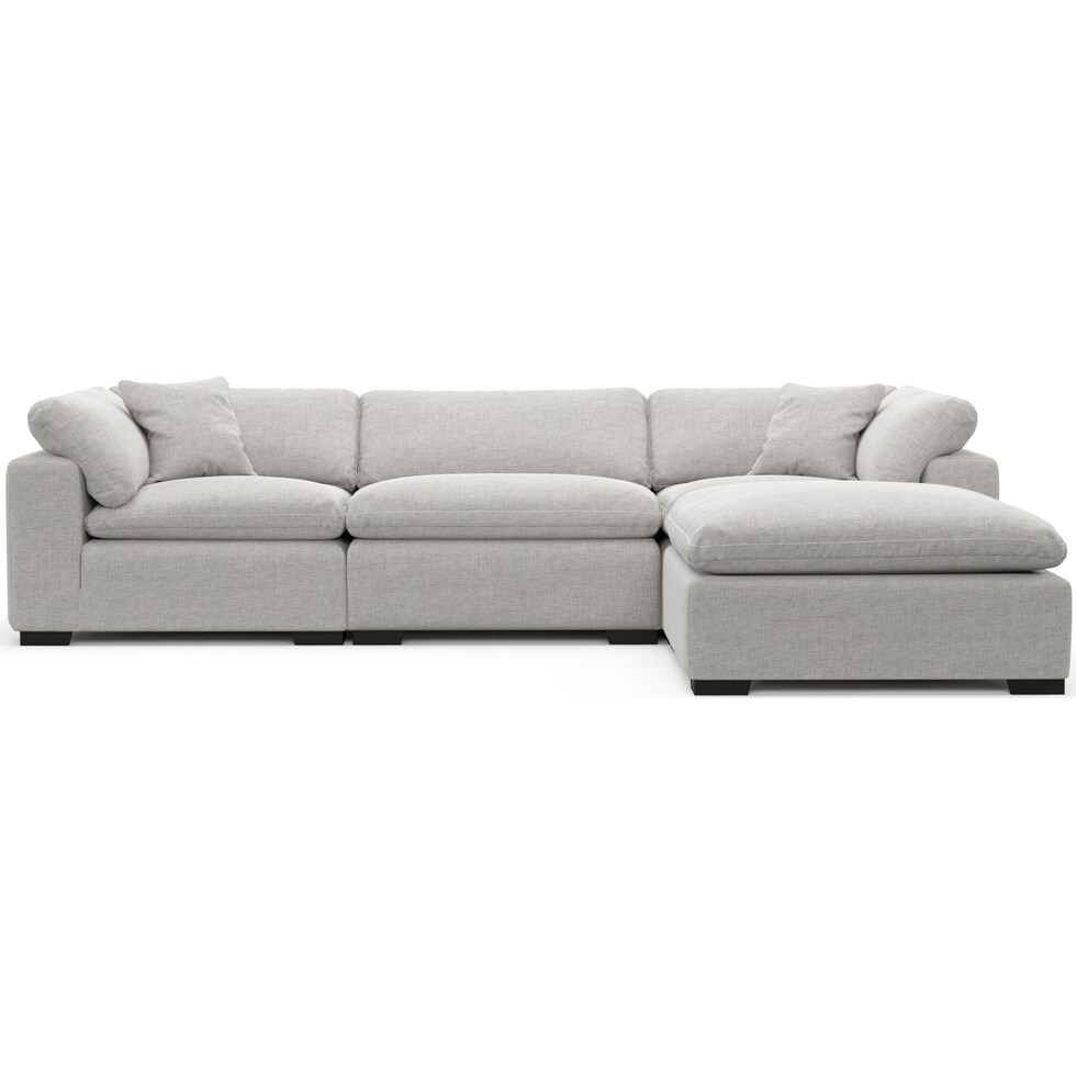 plush adario fog sofa   