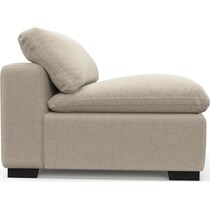 plush basker antique armless chair   