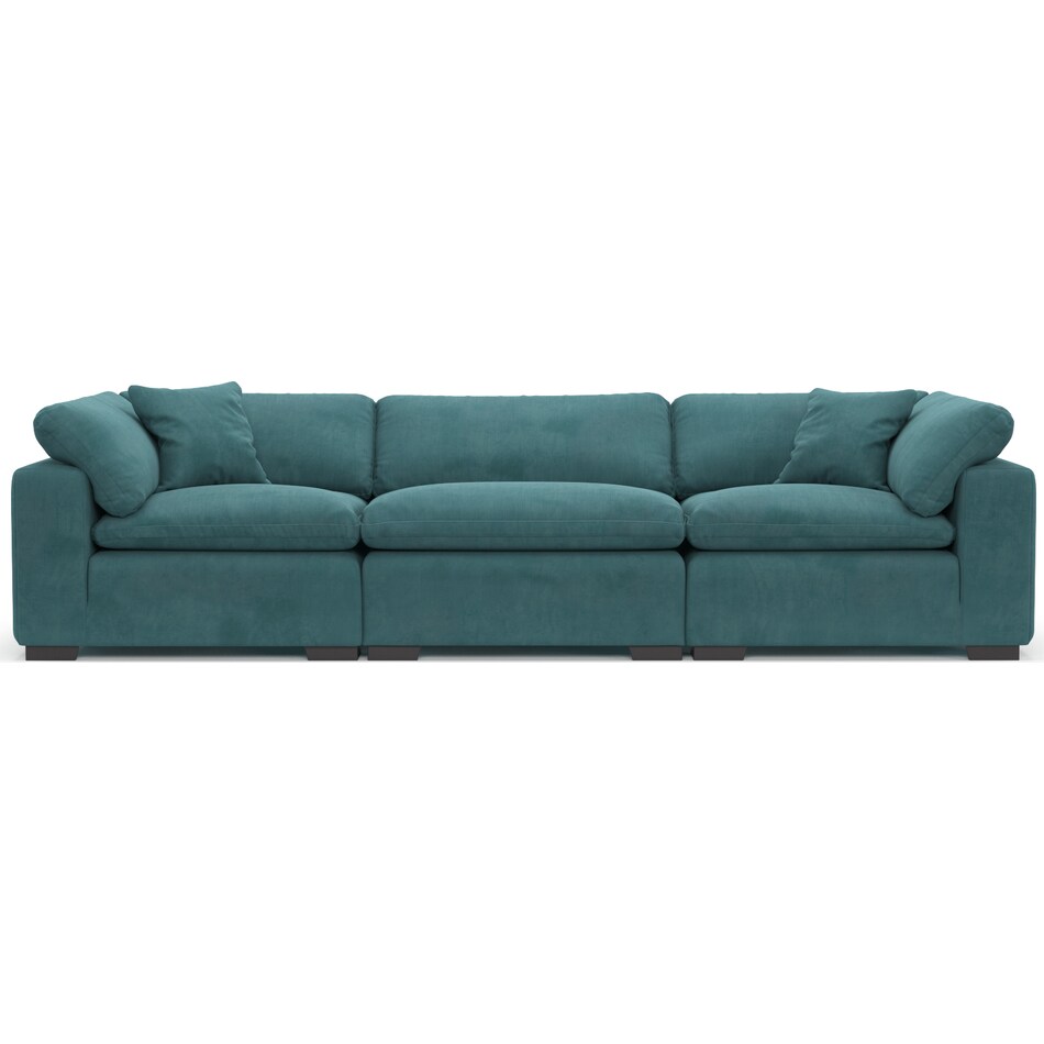Plush Feathered Comfort 3Piece Sofa Bella Peacock Value City Furniture