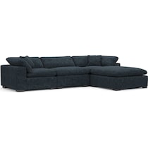 plush blue  pc living room   