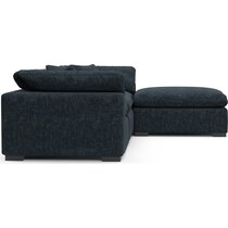 plush blue  pc living room   