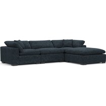 plush blue  pc living room   