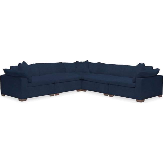 Living Room Furniture - Plush 5-Piece Sectional