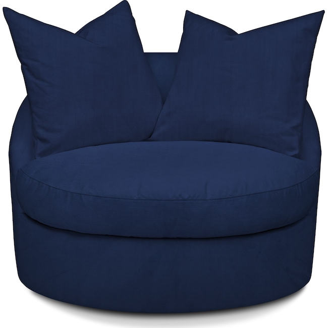 Living Room Furniture - Plush Swivel Chair