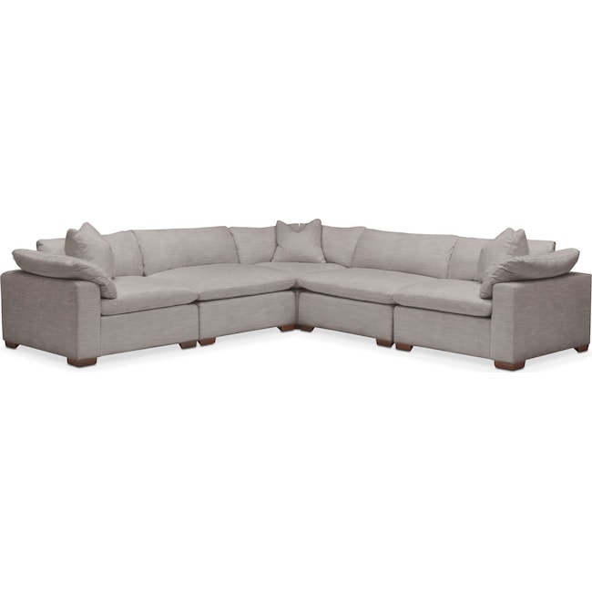 Living Room Furniture - Plush 5-Piece Sectional