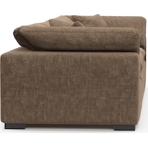 plush dark brown sofa   