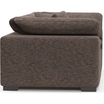 plush dark brown sofa   