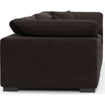 plush dark brown sofa   