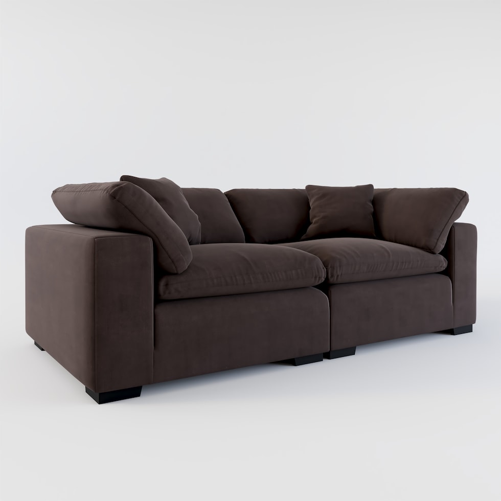 plush dark brown sofa web   