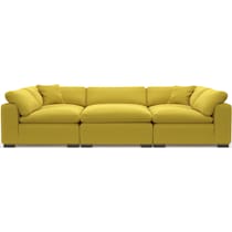 plush gold sectional   
