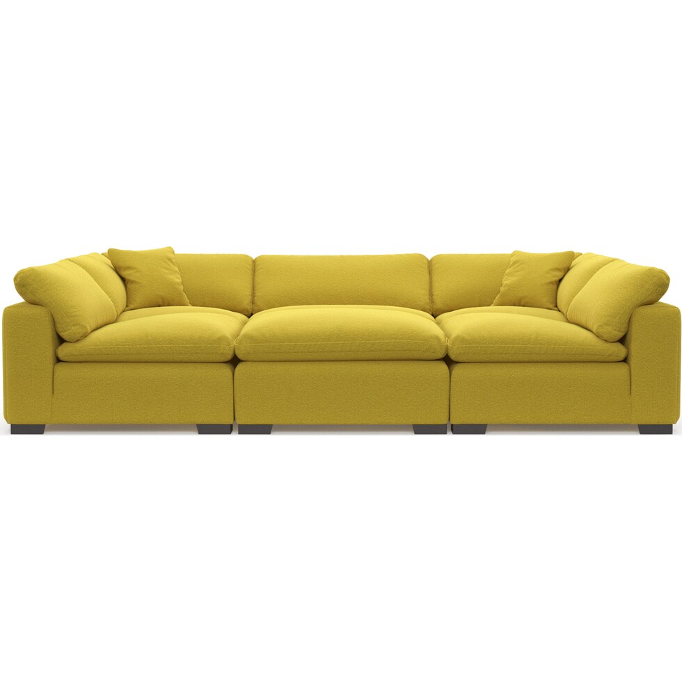 plush gold sectional   