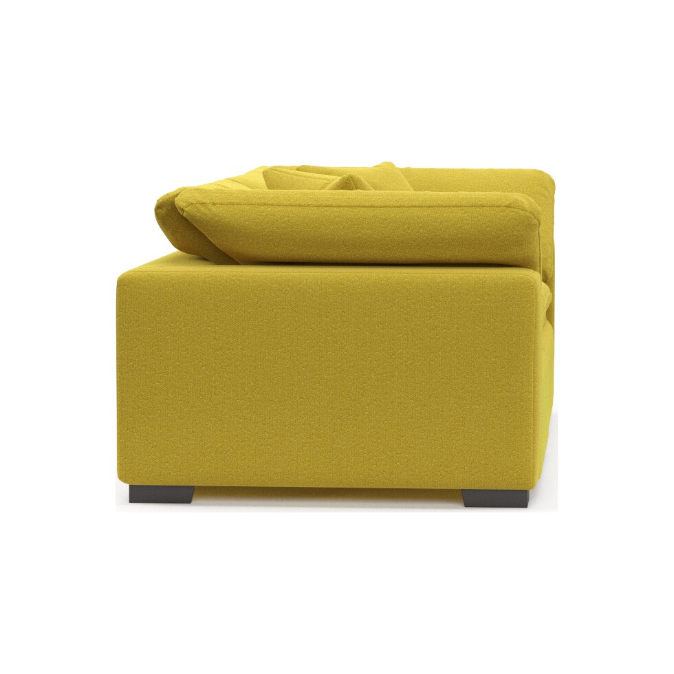 plush gold sofa   