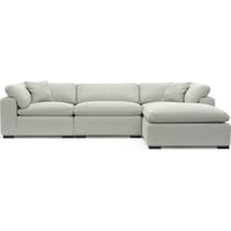 plush gray  pc living room   