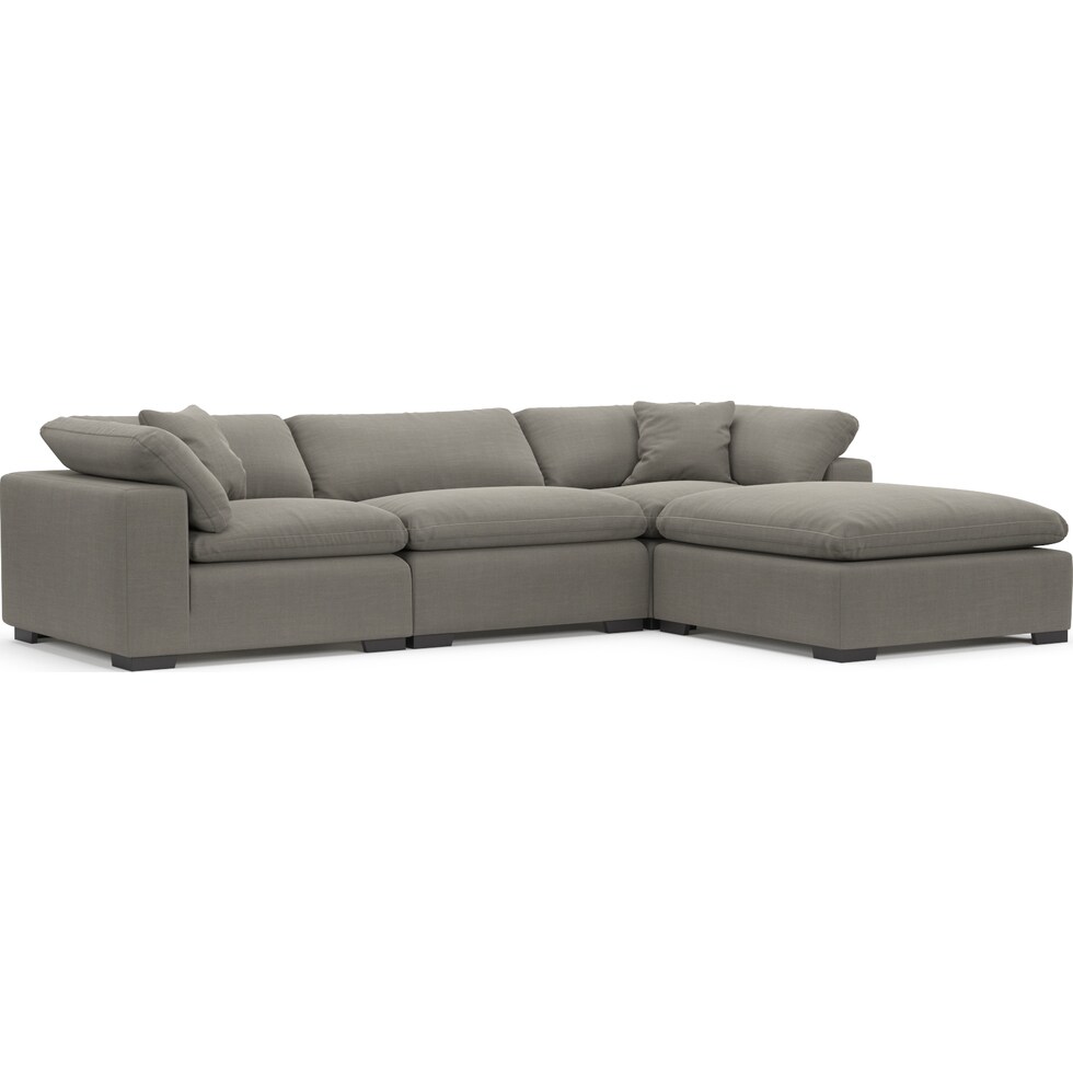 plush gray  pc living room   