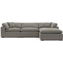 plush gray  pc living room   