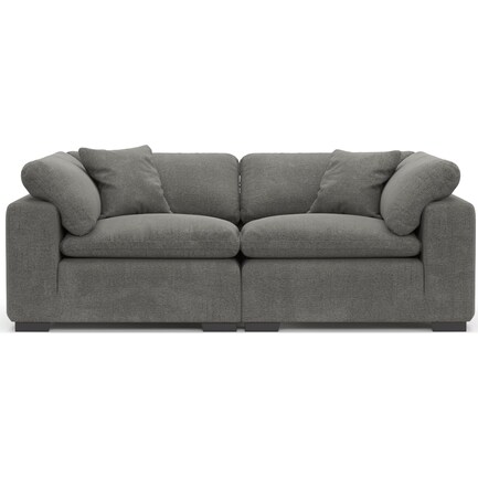 Plush Core Comfort 2-Piece Sectional - Living Large Charcoal