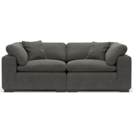 Plush Feathered Comfort 2-Piece Sectional - Curious Charcoal