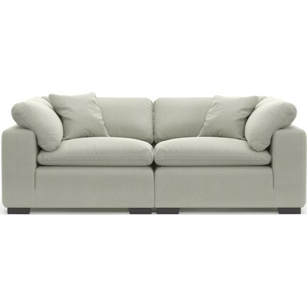 Plush Feathered Comfort 2-Piece Sectional - Dudley Gray