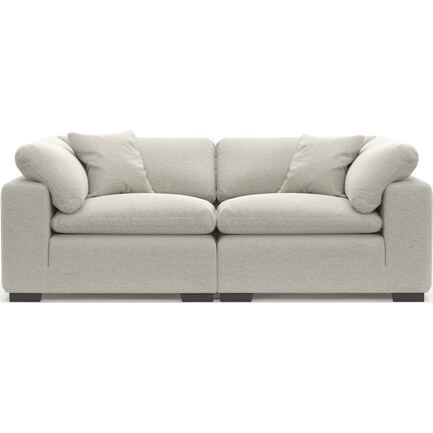 Plush Feathered Comfort 2-Piece Sectional - Everton Grey