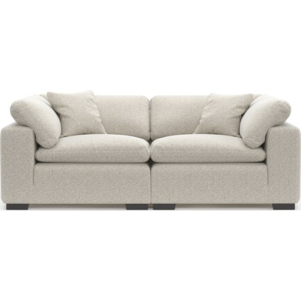 Plush Feathered Comfort 2-Piece Sectional - Muse Stone