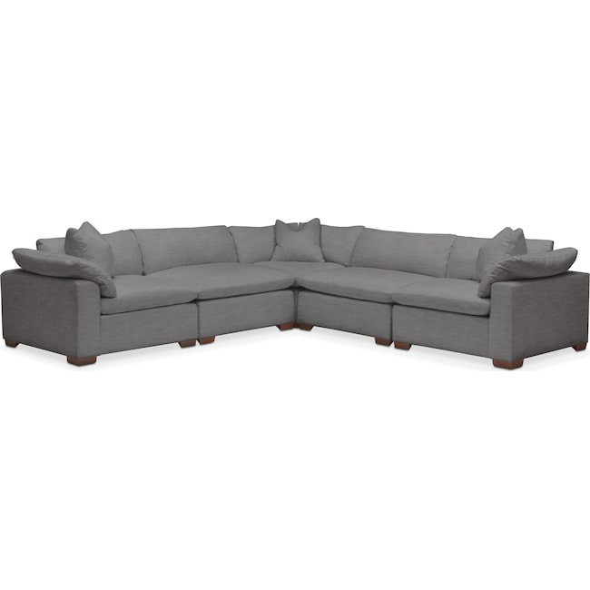 Living Room Furniture - Plush 5-Piece Sectional