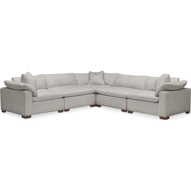Living Room Furniture - Plush 5-Piece Sectional