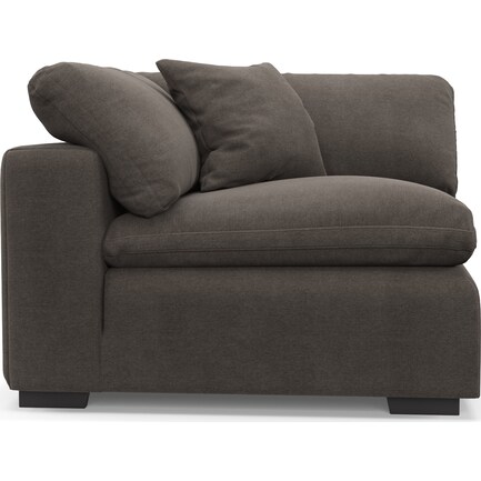 Plush Core Comfort Corner Chair - Laurent Charcoal