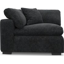 plush gray corner chair   