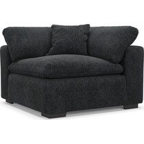plush gray corner chair   