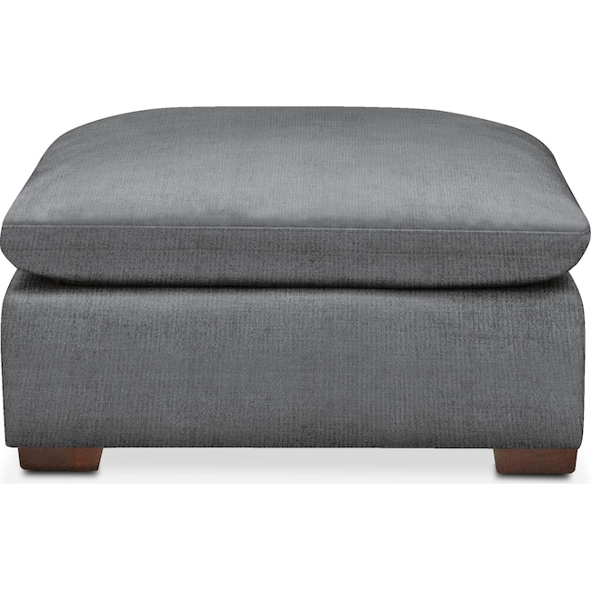 Living Room Furniture - Plush Ottoman