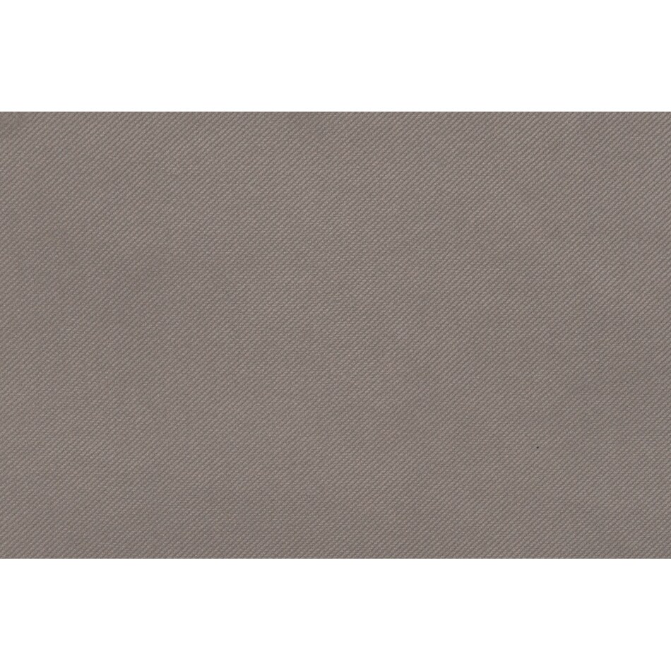 plush gray ottoman   