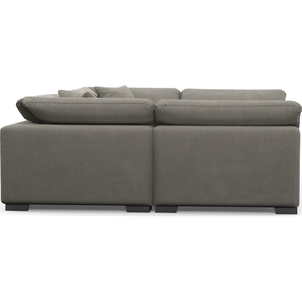 plush gray sectional   