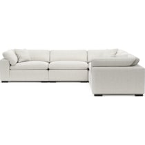 plush gray sectional   