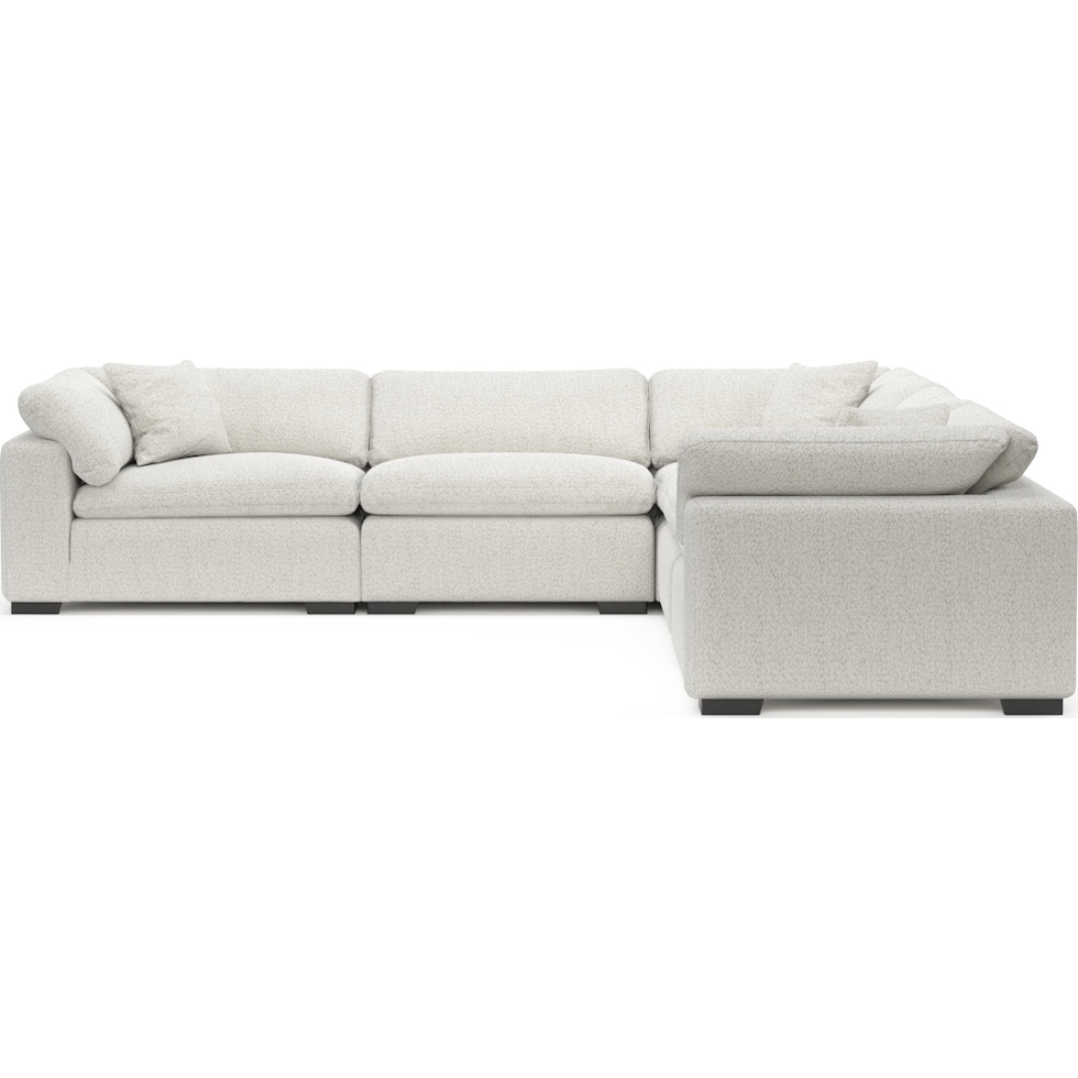 plush gray sectional   