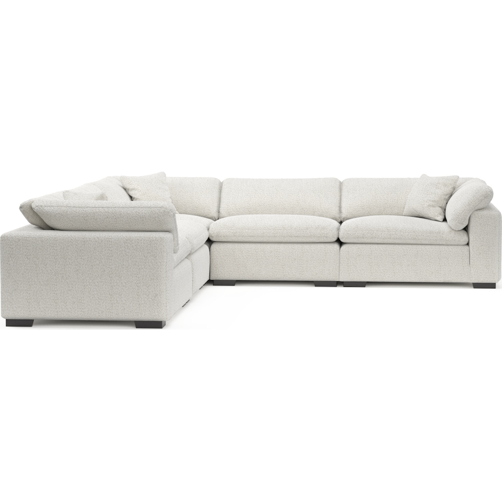 plush gray sectional   