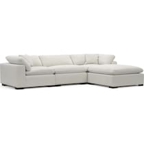 plush gray sectional   