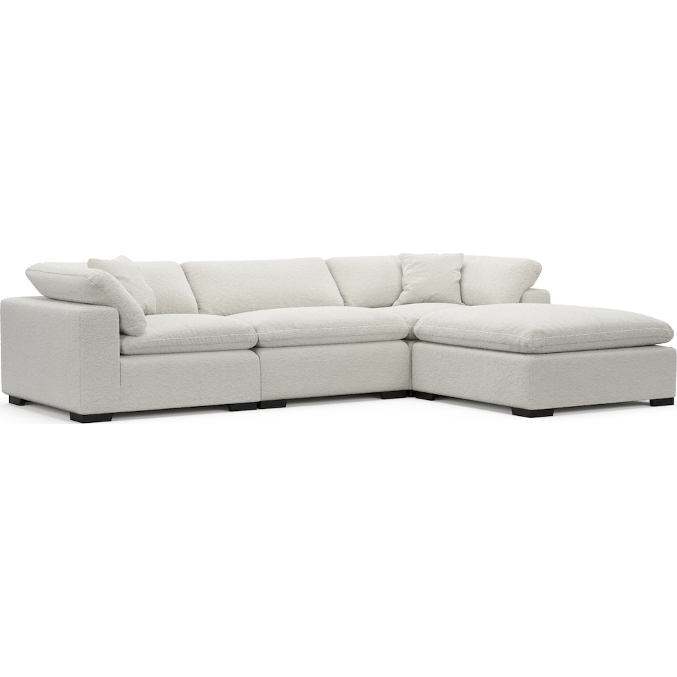 plush gray sectional   