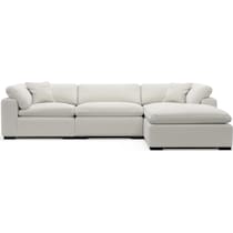 plush gray sectional   