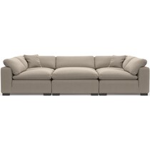 plush gray sectional   