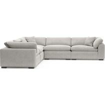 plush gray sectional   
