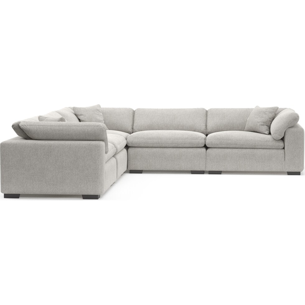 plush gray sectional   