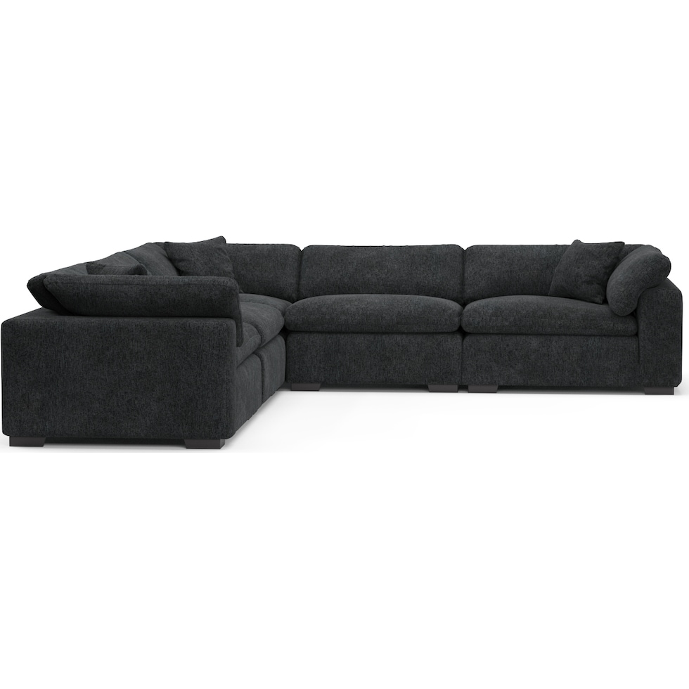 plush gray sectional   